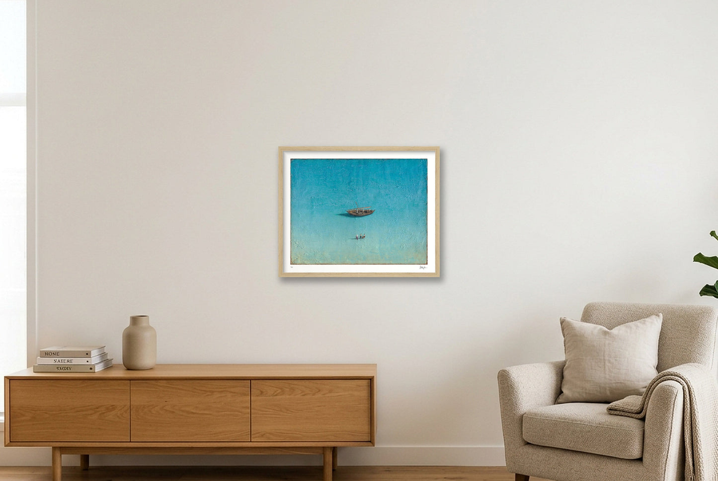 Sons of the Sea — 50×40cm, 20×16" Oak Frame