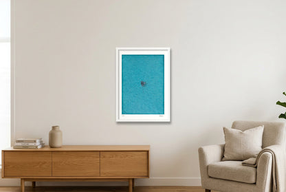 Azure — 42×59cm, 17×23" White Frame