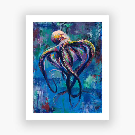 OCTOPIA  | Handembellished - Limited Edition Print