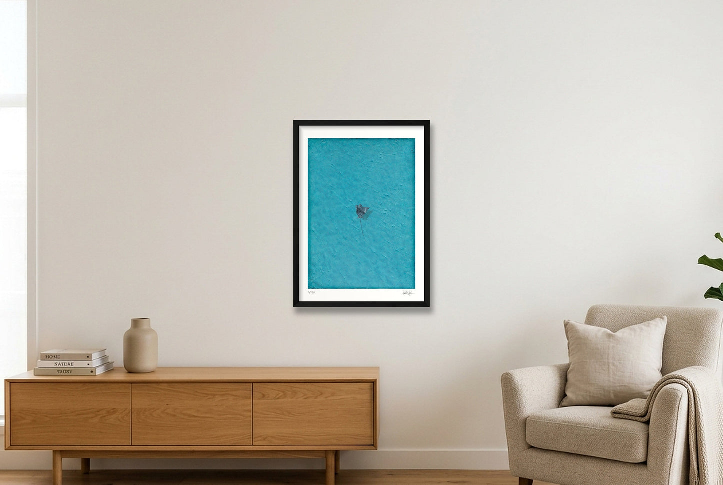 Azure — 42×59cm, 17×23" Black Frame