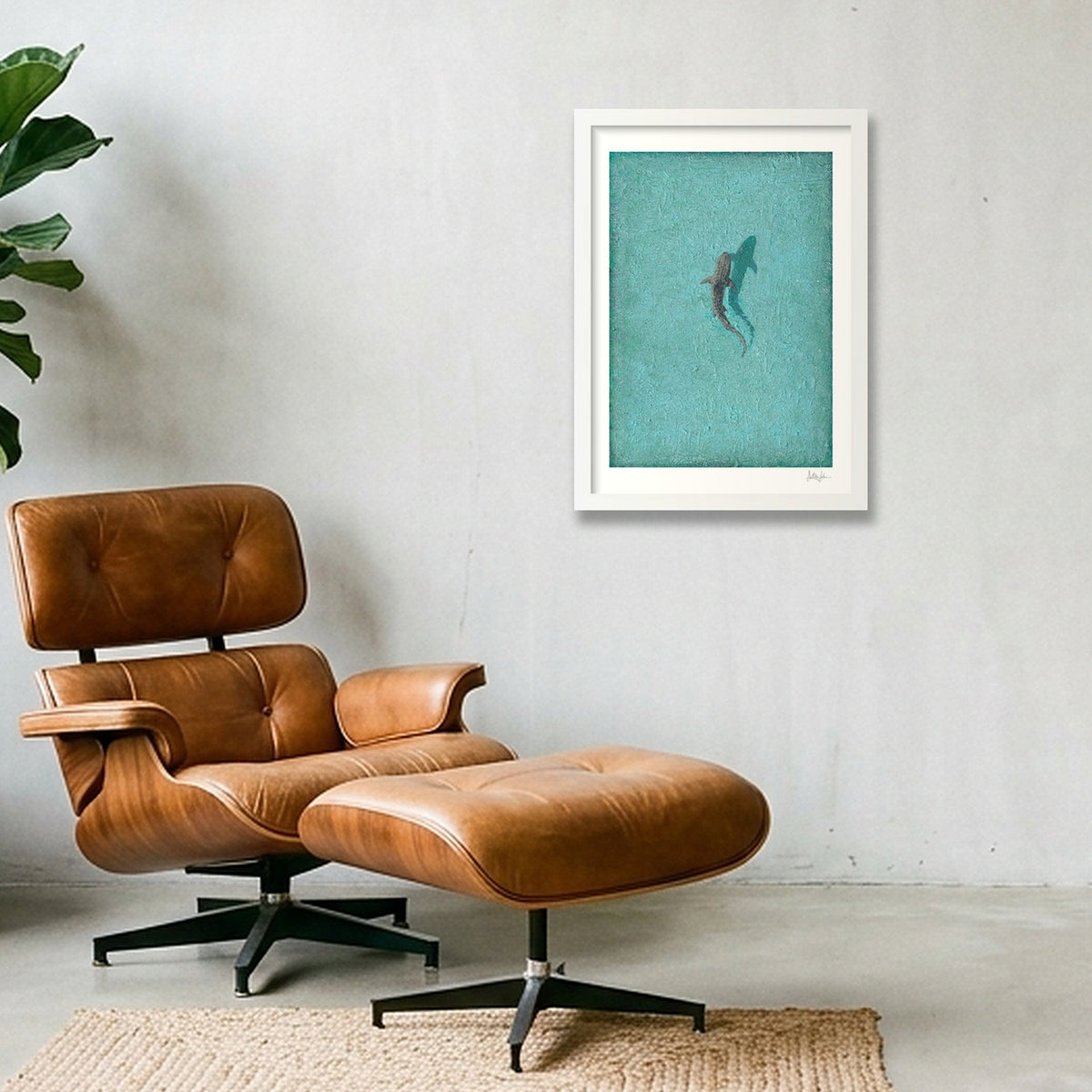LAGOON | Studio Edition — A3 (30×42cm, 12×17") White Frame