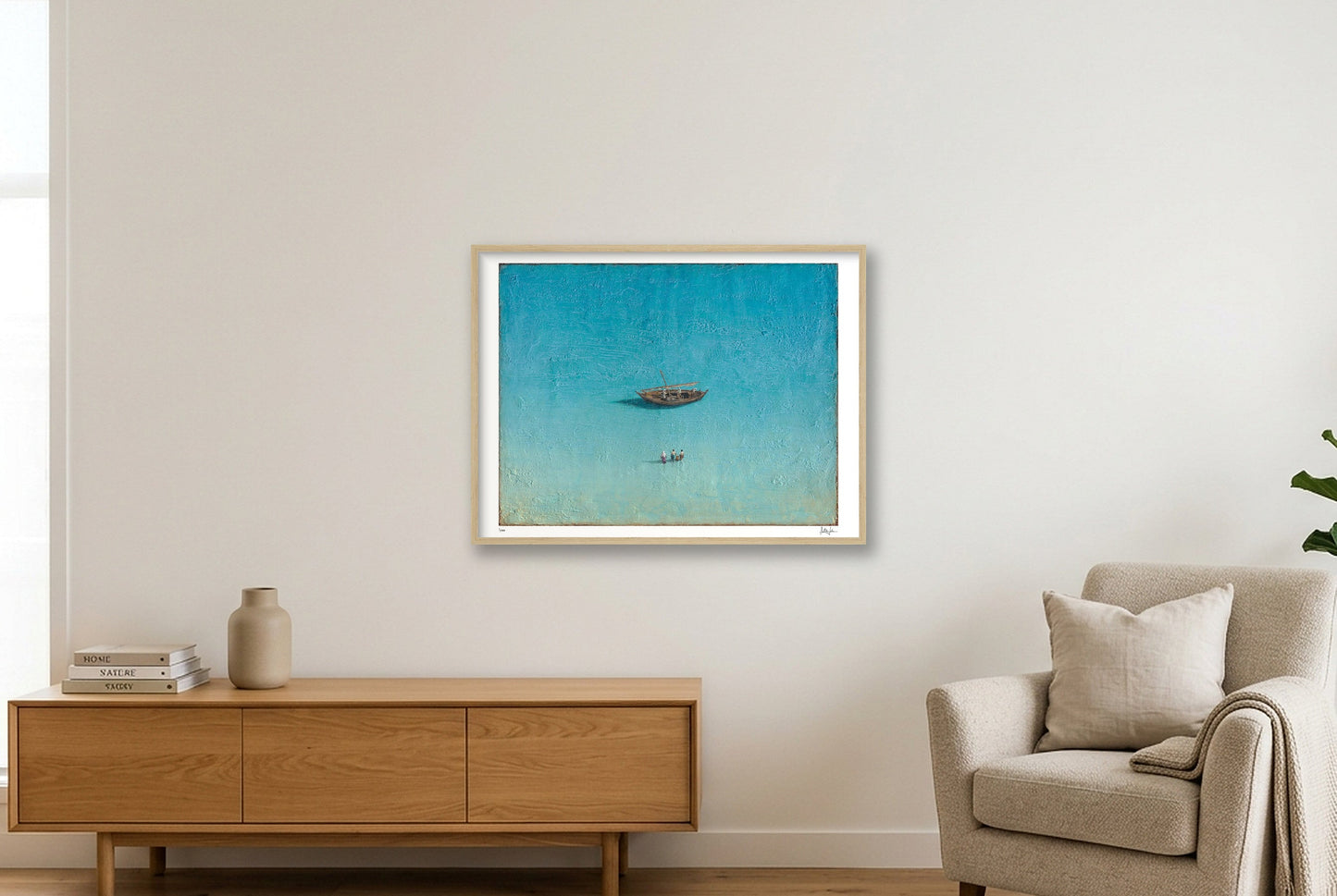 Sons of the Sea — 80×60cm, 31×24" Oak Frame