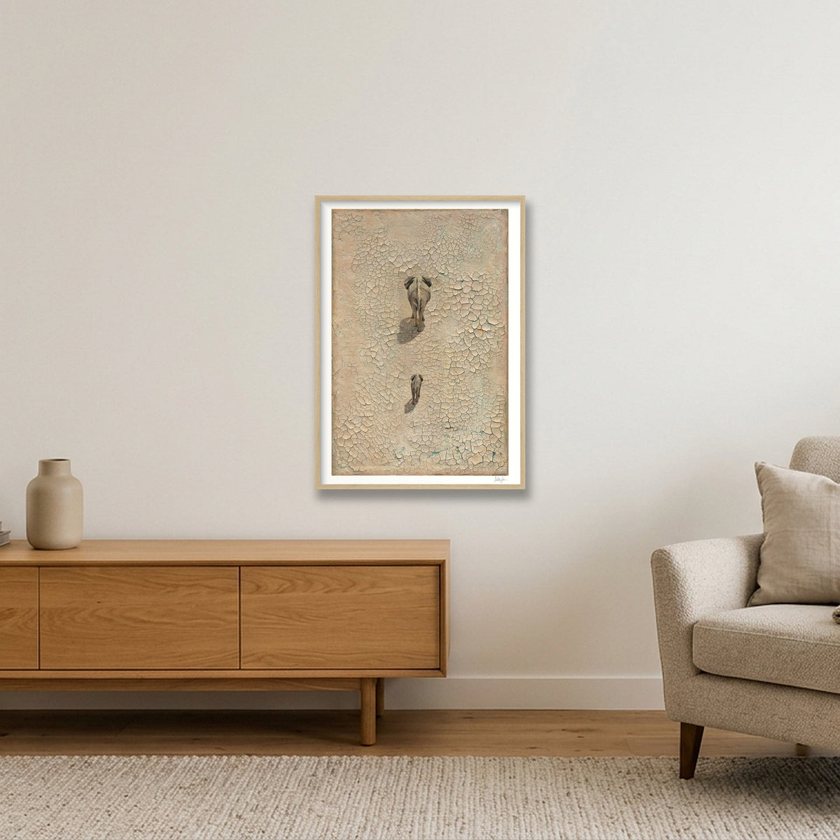 LIFE ON EARTH | Studio Edition — A1 (59×84cm, 23×33") Oak Frame