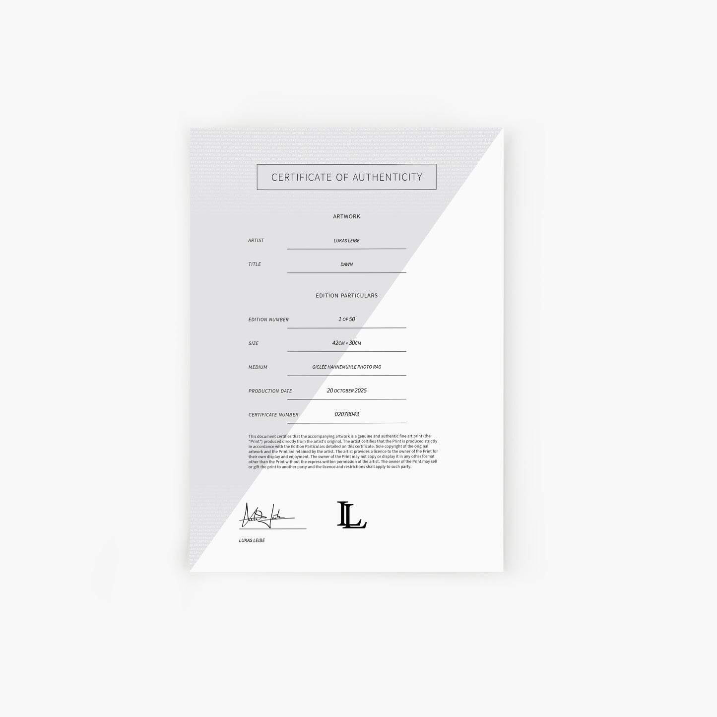 DAWN | Limitierter Fine Art Print